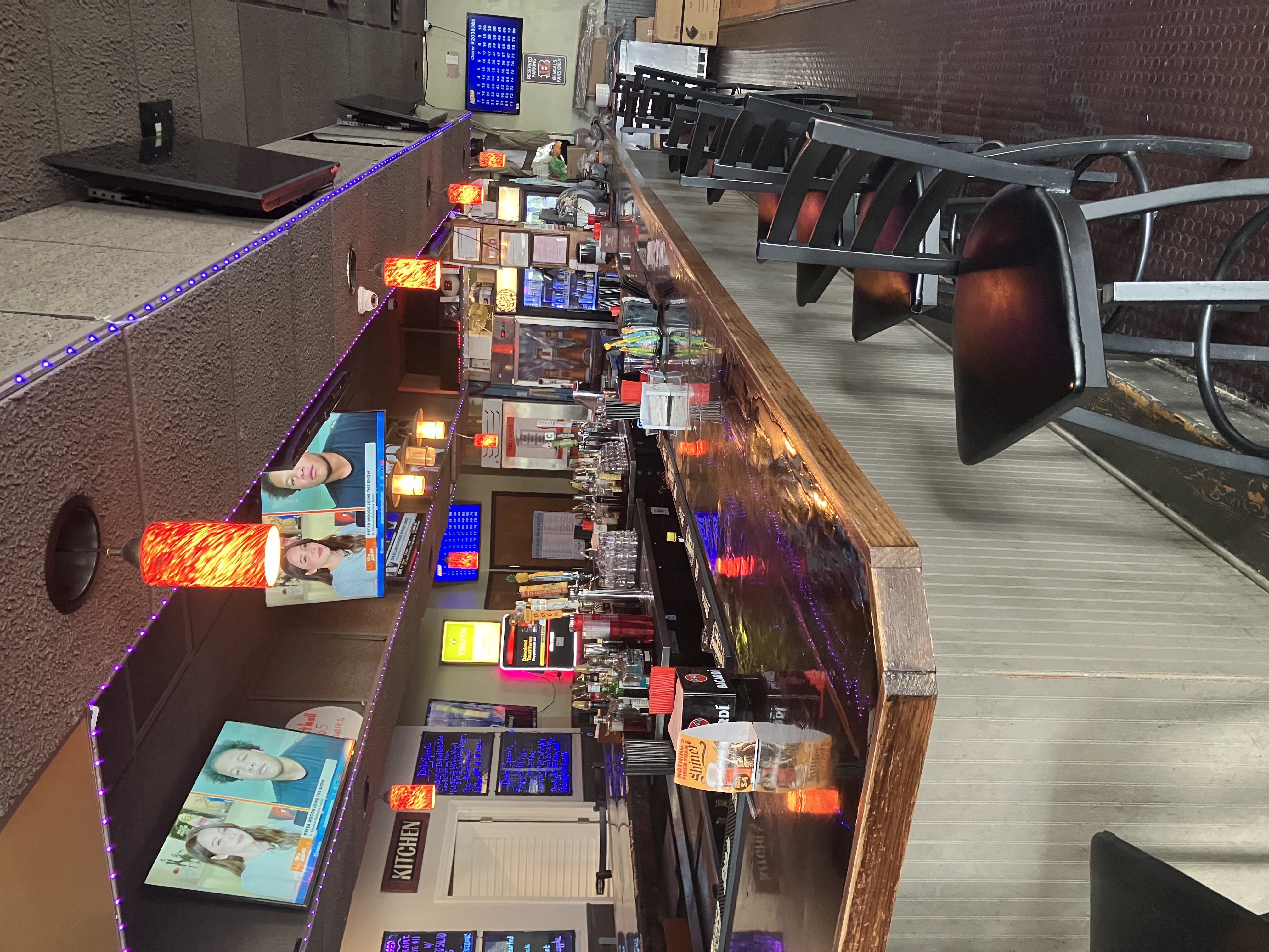 Inside the bar at North City Tavern